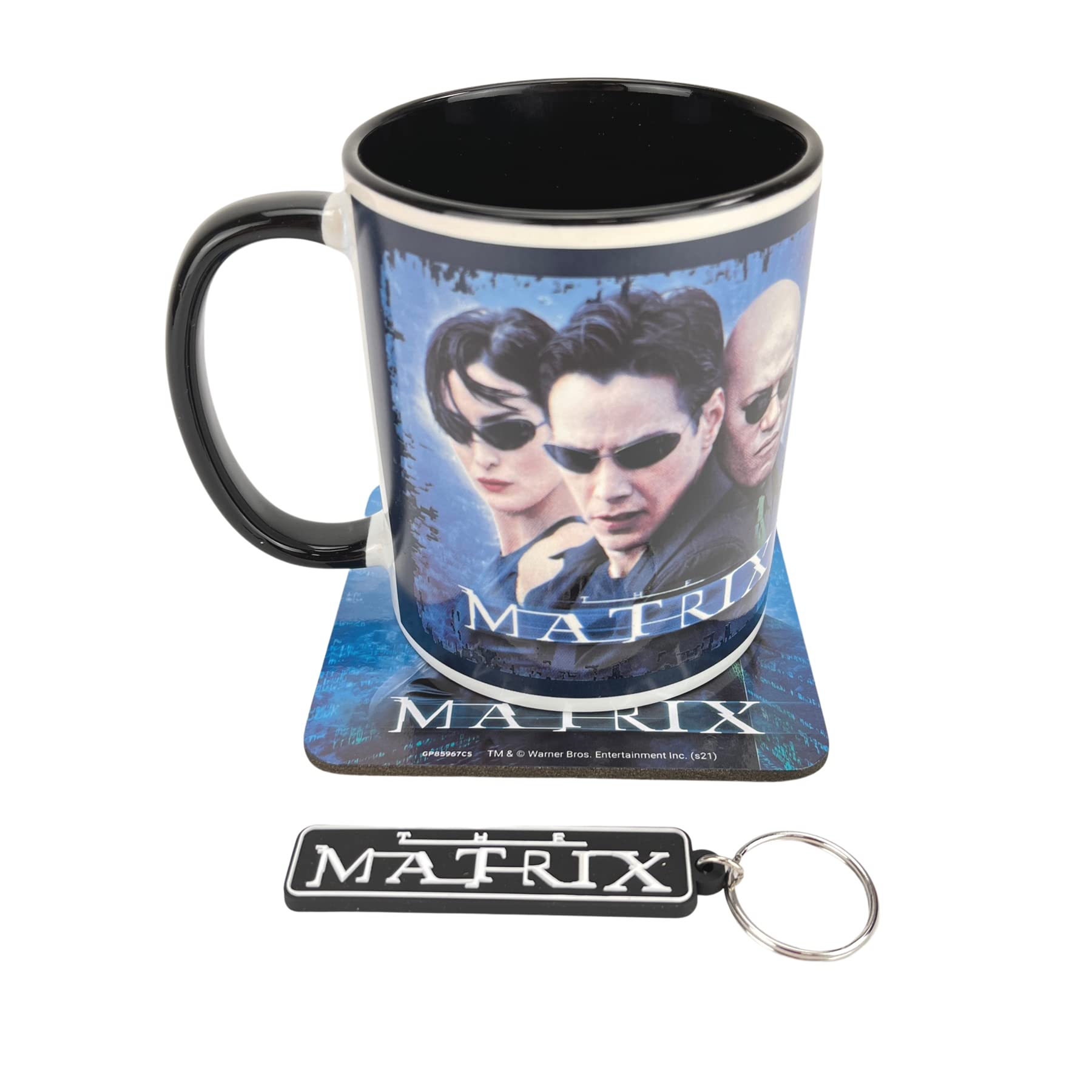 Pyramid International The Matrix - Juego De Taza Oficial De Regalo, Incluye Posavasos, Llavero, Multicolor Pyramid International The Matrix - Juego De Taza Oficial De Regalo, Incluye Posavasos, Llavero, Multicolor